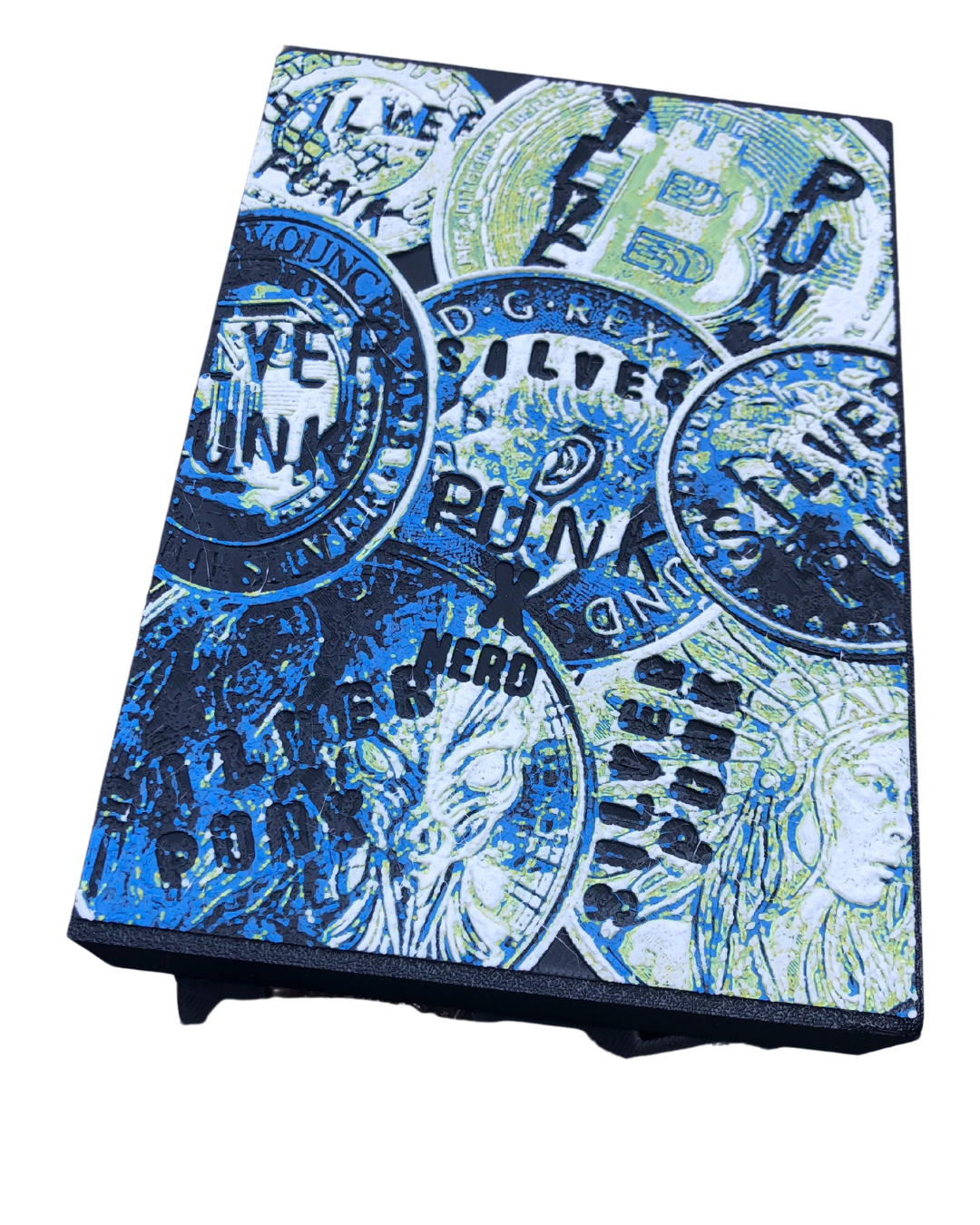 Silver Punk "Defaced" 10-Round Storage Box – Designed by NerdUK