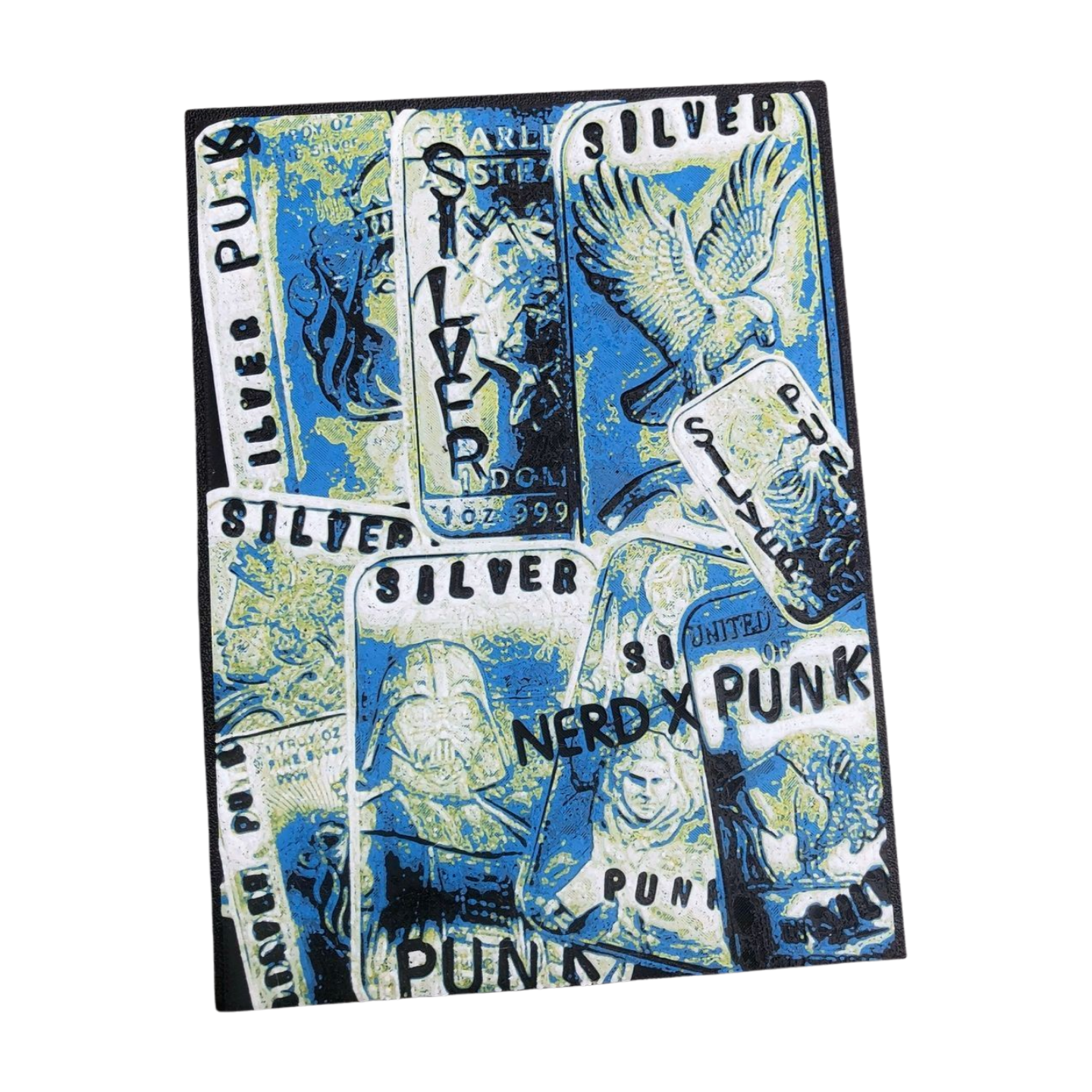 Silver Punk "Defaced" 10-Bar Storage Box – Designed by NerdUK
