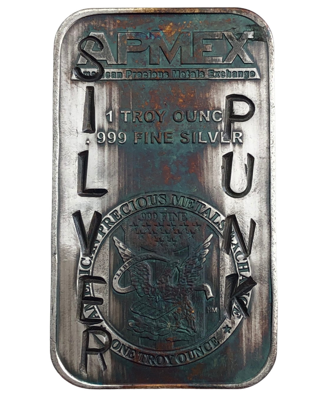 Defaced APMEX 1oz Silver Bar