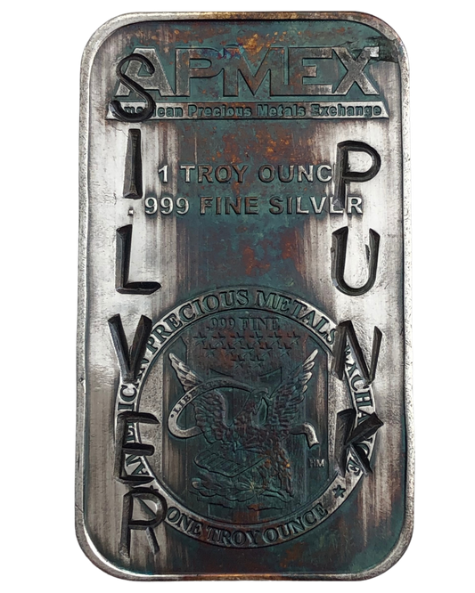 Defaced APMEX 1oz Silver Bar