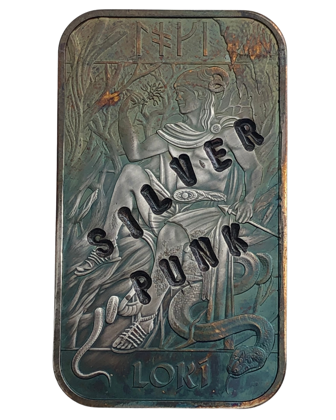 Defaced Loki 1oz Fine Silver Bar