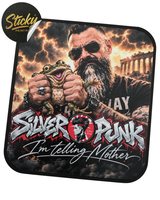 "I’m Telling Mother" Bar — Silver Punk × Sticky Print Pixels