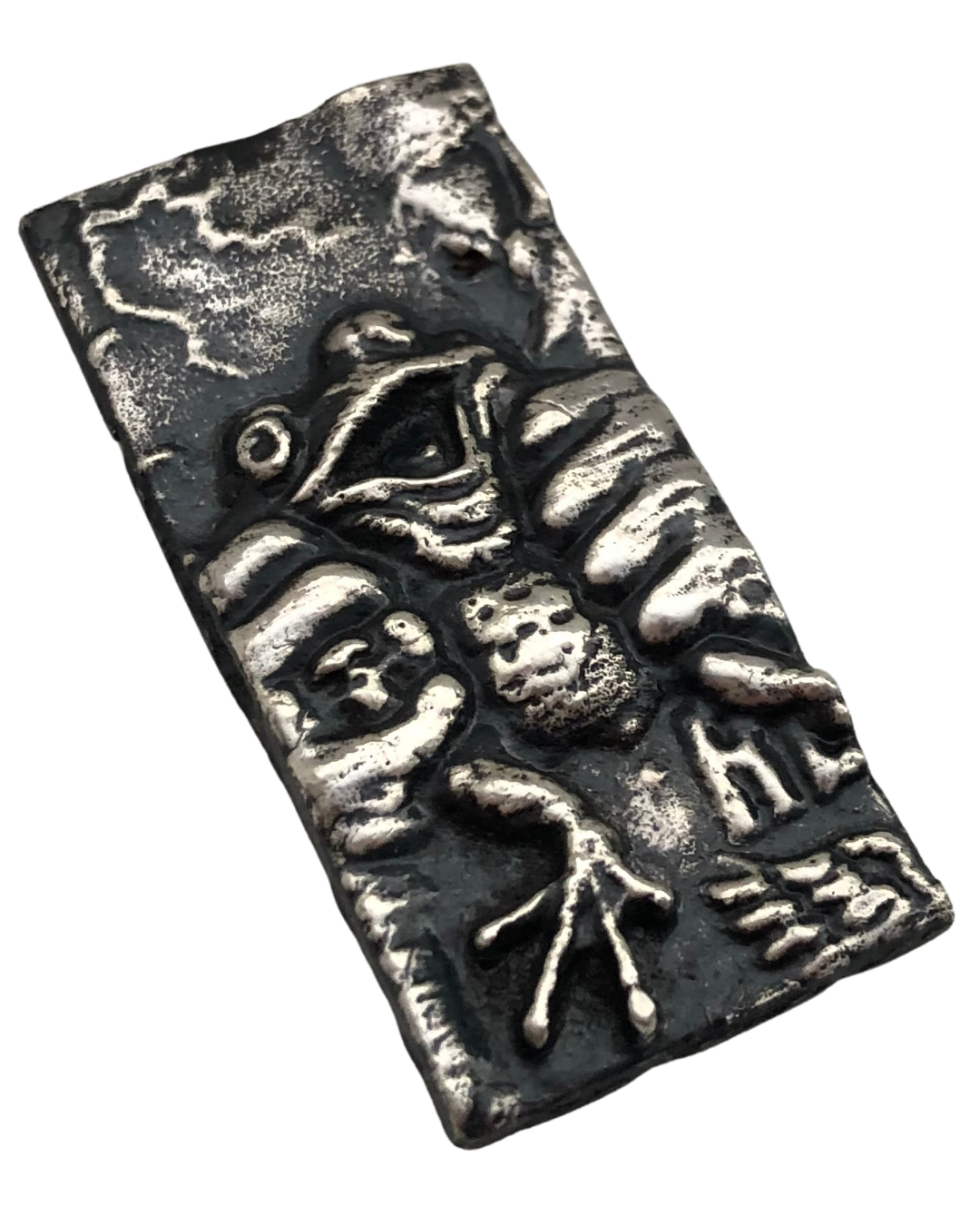"I’m Telling Mother" Miniature — Silver Punk × Sticky Print Pixels