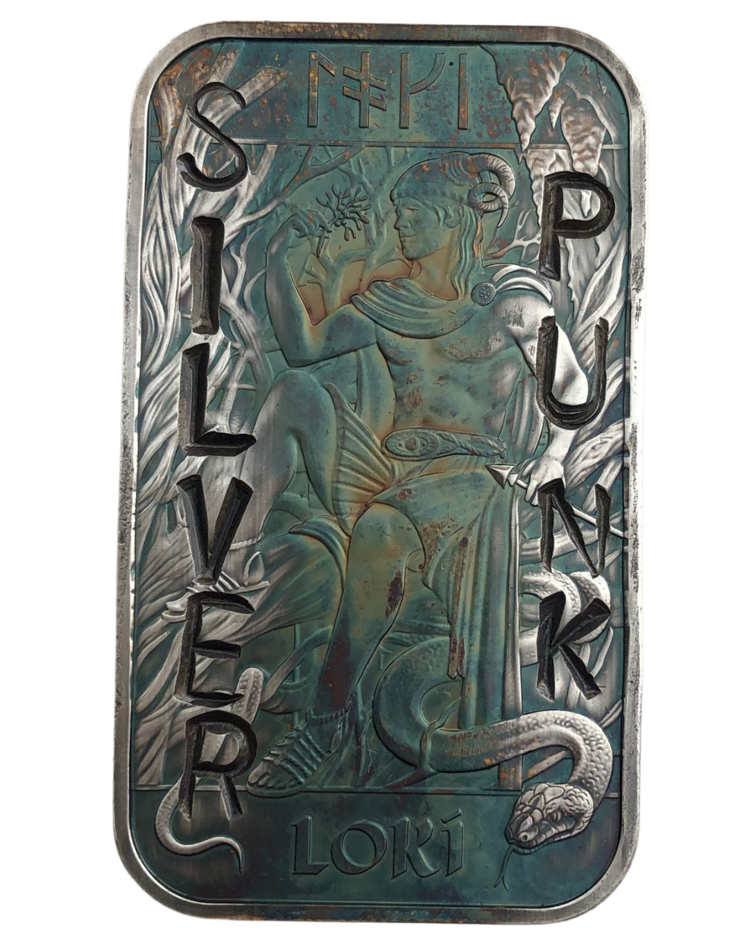 Defaced Loki 1oz Fine Silver Bar