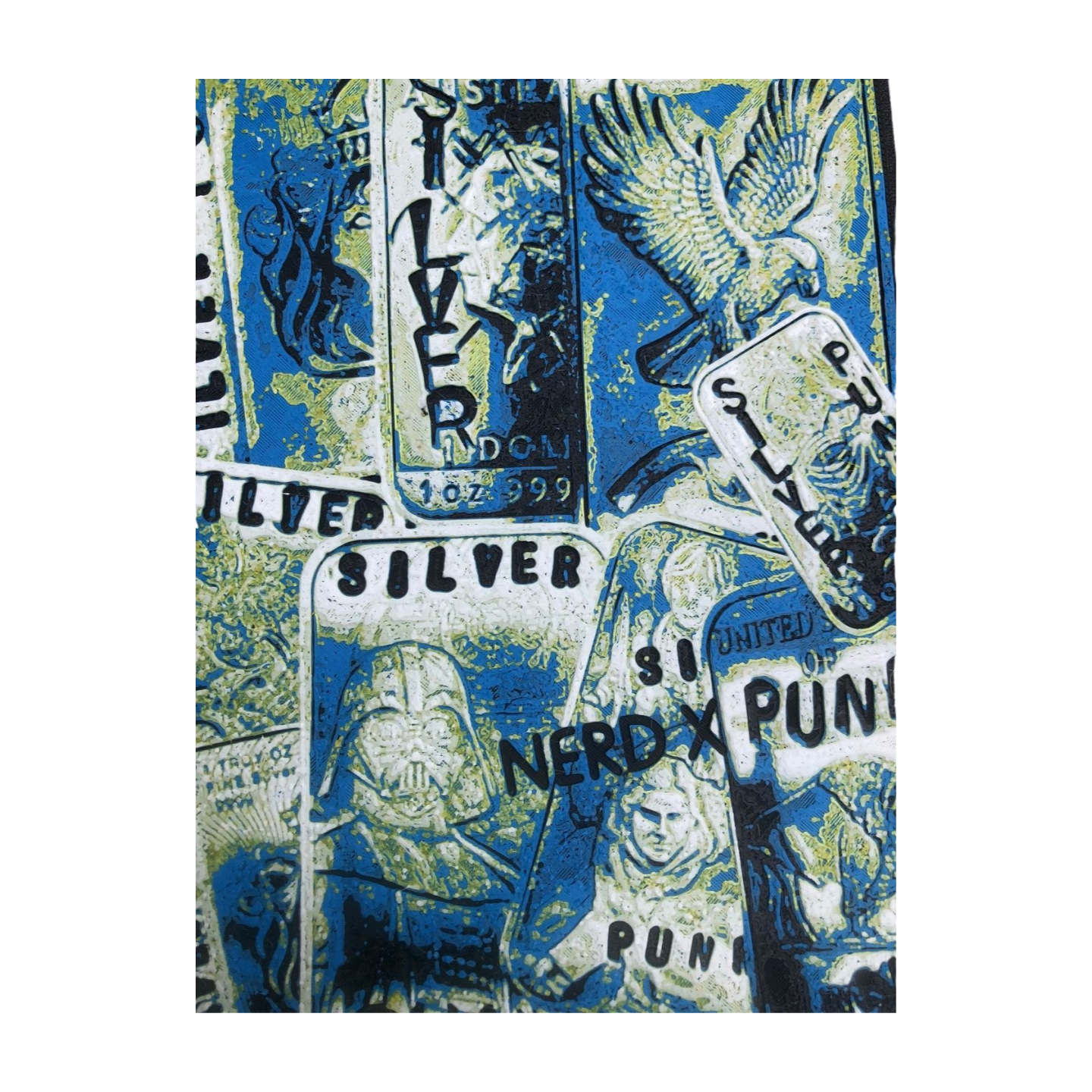 Silver Punk "Defaced" 10-Bar Storage Box – Designed by NerdUK
