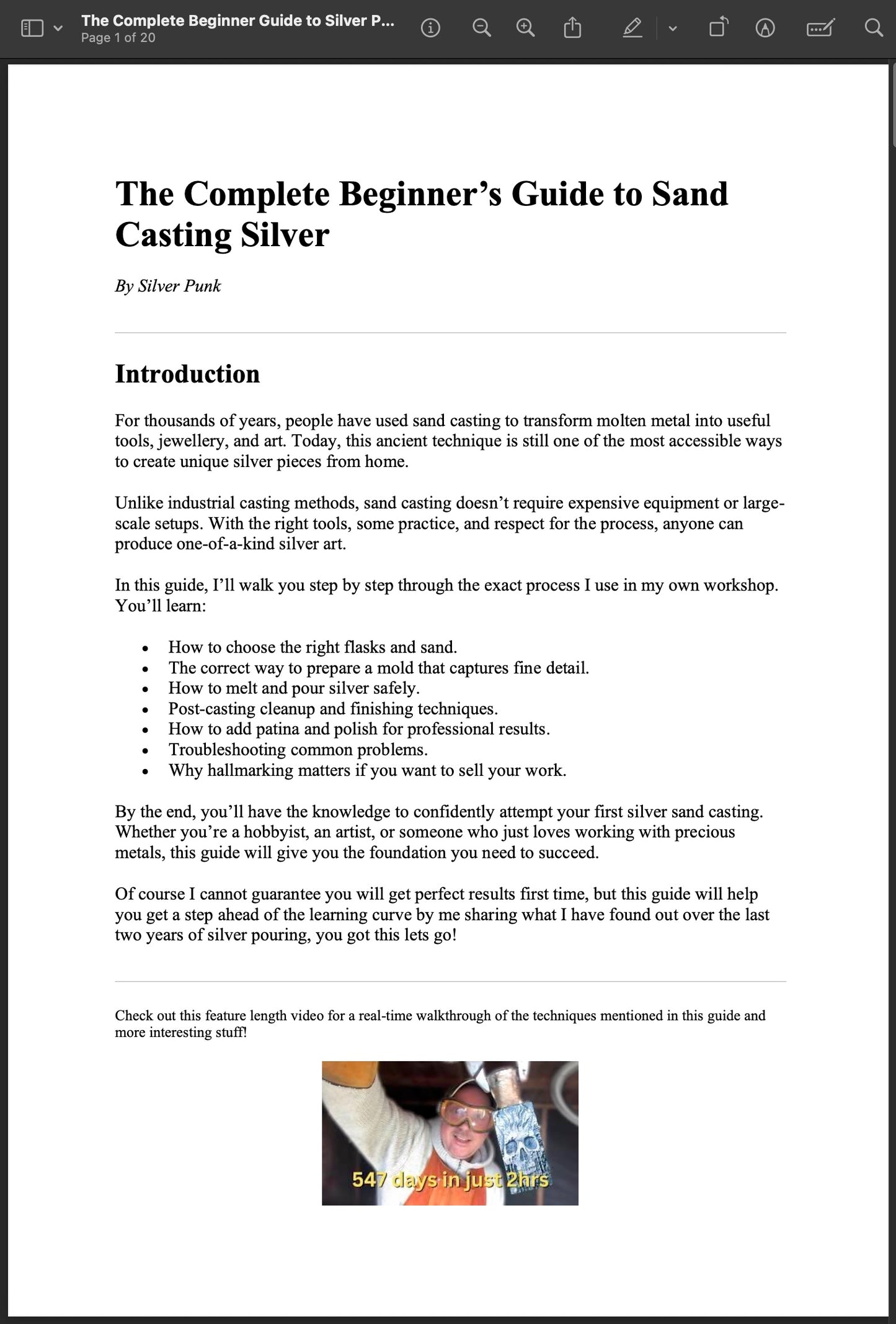 Learn the Art of Silver Pouring