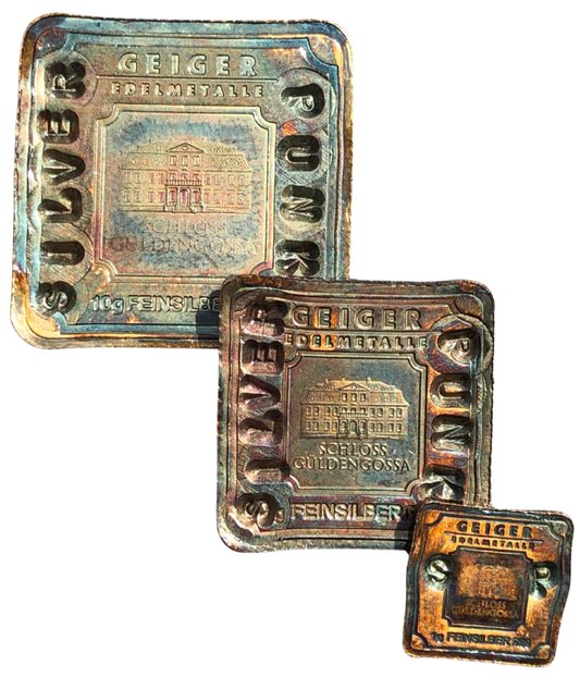 Set of Geiger Squares 10gm, 5gm & 1gm